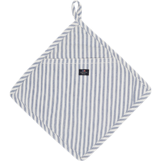 Lexington Maniques Lexington Dessous De Plat Icons Herringbone Striped Blue-White Manique Bleu, Blanc