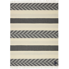 Lexington Couvertures Lexington Striped Couverture Gris, Blanc (170x130cm)