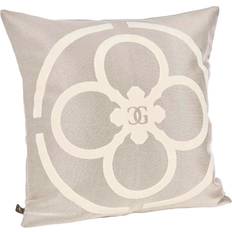 Carolina Gynning Luxury Monogram Cg Kuddöverdrag Vit, Natur, Beige (50x50cm)