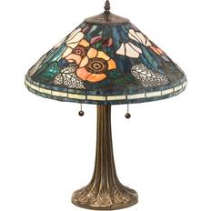 Tiffany Poppy Cone Table Lamp