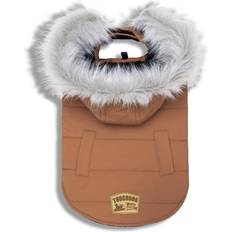 Touchdog 'Eskimo-Swag' Duck-Down Parka Coat Brown