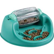 Outward Hound Mascotas Outward Hound Spin N' Eat Dog Food Puzzle Feeder, Green