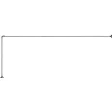 Croydex L-Shaped Extendable Shower Rail