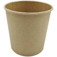 Brun Plastikkrus Papcontainer brun/brun 16 oz 25stk/pak
