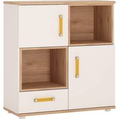 Orange Armoires Furniture To Go 4Kids 2 Door 1 Drawer Cupboard with 2 open