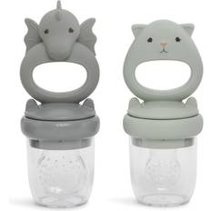 Tritan Ruokintalaitteet Konges Sløjd 2-Pack Feeder Pacifiers Dragon Whale/L'eau One Size Blue