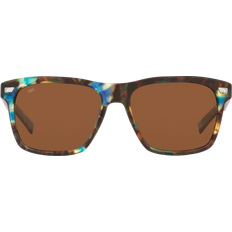 Costa Del Mar Men's Aransas Polarized Round Sunglasses, Shiny Ocean