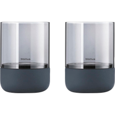 Blomus Calma Gray/Smoke 2-pack Värmeljuslykta