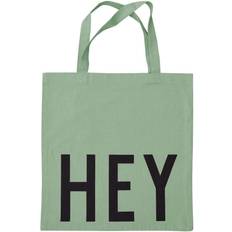 Design Letters Tote Bag Hey Light Green