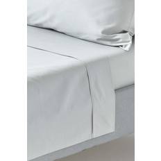 Homescapes Super-King, Thread Count Bed Sheet Silver, Grey