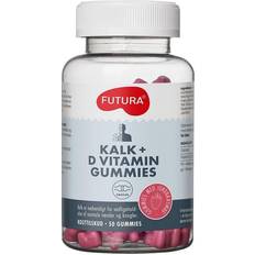 Vitaminer & Kosttilskud Futura Kalk + D Vitamin Gummies 50 stk