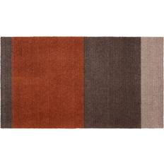 Tica Copenhagen Alfombras Tica Copenhagen Smudsmåtte Stripes Horizontal Beige, Marrón