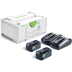 Festool Batterijen en Opladers Festool Laddpaket SYS 18V 2x5,0/TCL 6 DUO