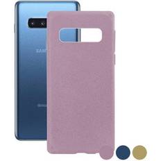 Fundas de teléfono móvil Ksix Funda ecológica para samsung galaxy s10 plus, semirrígida, azul