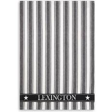 Lexington Viskestykker Lexington Icons Twill Waffle Striped Viskestykke Hvid, Sort (70x50cm)