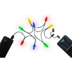 Goobay Charging Cable With Christmas Lights USB-C MicroUSB Lightning