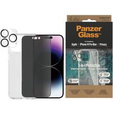 Apple iPhone 14 Pro Max Skjermbeskyttere PanzerGlass 3-in-1 Privacy Protection Pack for iPhone 14 Pro Max