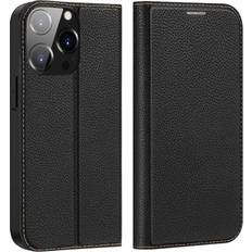 Mobiltilbehør Dux ducis iPhone 14 Pro Max Skin X2 læder cover Sort