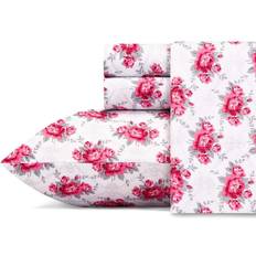 Red Bed Sheets Betsey Johnson Skull Rose Trellis Bed Sheet Red, Gray, White, Pink (259.08x)