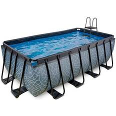 Exit Toys Frame Pool 4x2x1.22m (12v Sand filter) Grått