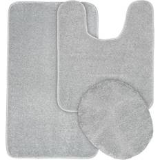 Flat Woven Bath Mats Garland Gramercy Silver 50.8x86.4cm