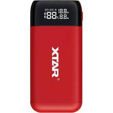 18650 batteriladdare Xtar Kombinerad Powerbank och 18650-laddare, PB2S, röd