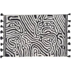 Classic Collection Bademåtter Classic Collection Maze Hvid, Sort cm