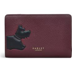 Radley London Women's Wallets DARK - Dark Cherry & Black Stamp Bifold Leather