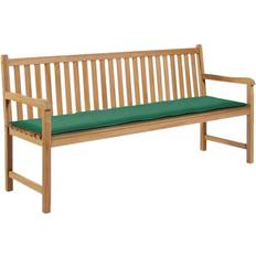 Bench cushions vidaXL Garden Bench Chair Cushions Green (180x50cm)