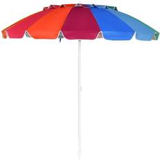 Best Parasols Costway 8 Metal Market Tilt Patio Bench Umbrella Anchor Carry