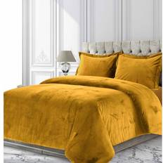 Tribeca Venice Velvet Duvet Cover Gold (243.8x233.7cm)