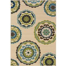 Oriental Weavers of America Frisian Floral White, Green, Blue