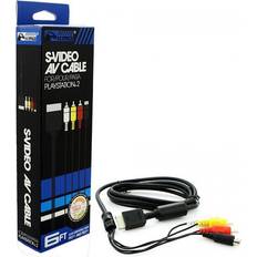 Adattatori KMD Cavo AV RCA 1.82 m Audio S-Video Composito per TV Sony PlayStation 2 PS2 Console