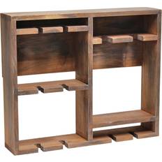 Elegant Designs Bartow 2-Bottle Restored Wood Wood Wine Rack