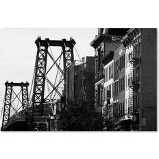 Yale bridge Trademark Fine Art Williamsburg Bridge Yale Gurney Hidden Architecture Framed Art