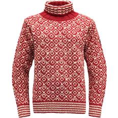 Svalbard Wool High Neck - Hindberry/Offwhite