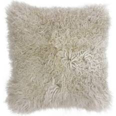 Paoletti Mongolian Wool Cream Cushion Cover White