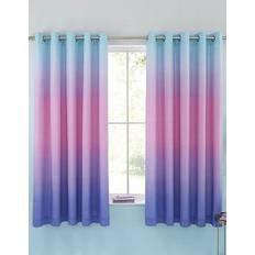 Bed Sheets Catherine Lansfield Ombre Rainbow Clouds Bed Sheet Pink, Multicolour