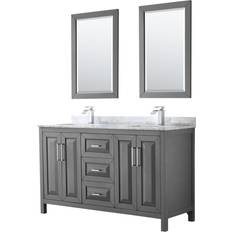 MDF Vanity Units for Double Basins Wyndham Collection Daria (WCV252560DKGCMUNSM24)