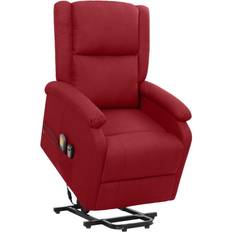 Produits de Massage et de Relaxation Basic Home Fauteuil de massage Rouge bordeaux Tissu Vidaxl