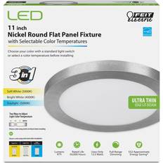 Ceiling Flush Lights Feit Electric X Nickel Panel