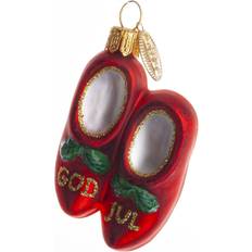 Brink Nordic Nisse Wooden Shoes Juletræspynt 6cm