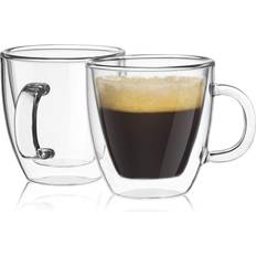 Joyjolt Savor Double Wall Insulated Espresso Cup 16cl 2pcs