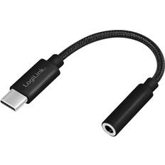 LogiLink USB C - 3.5mm M-F 0.1m