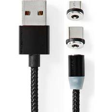 USB A-USB B Kabels Nedis USB 2.0 Micro-B Male Kabel 2 m