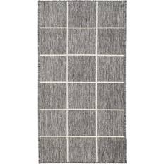 Fladvævede - Polypropylen Tæpper & Skind Arkiio Numancia Square Fladtvævet 80x150 Grå, Sort, Hvid cm