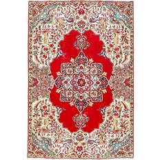 Arkiio Handknuten Original Persisk Vintagematta Tabriz 160x244 Beige, Röd