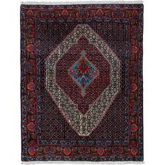 Arkiio Handknuten Persisk Dubbelvävd Senneh 123x157 Vit, Röd, Beige