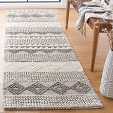 Gray - Wool Carpets Safavieh Natura Kenai 2 Gray, White