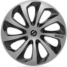 Alloy Rim Car Rims Sparco Hubcap SPC1673SVBK 16" Black/Silver